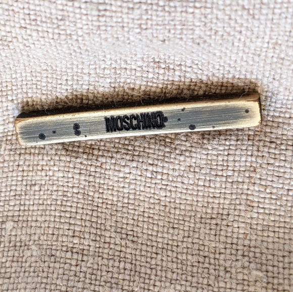 Vintage Moschino Structured Canvas and Leather Tote Bag - Picture 5 of 15